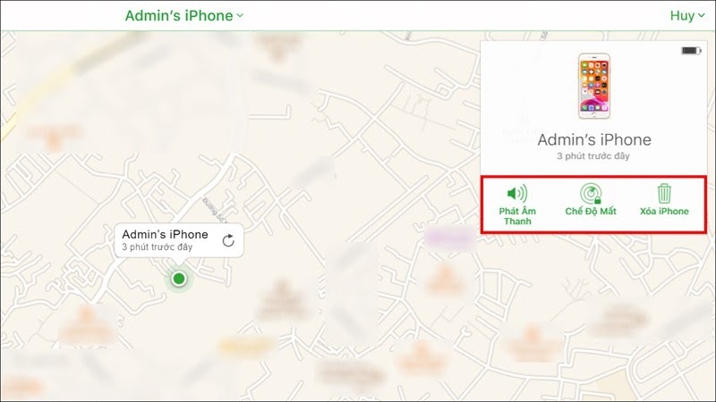 Tìm iPhone thất lạc qua iCloud