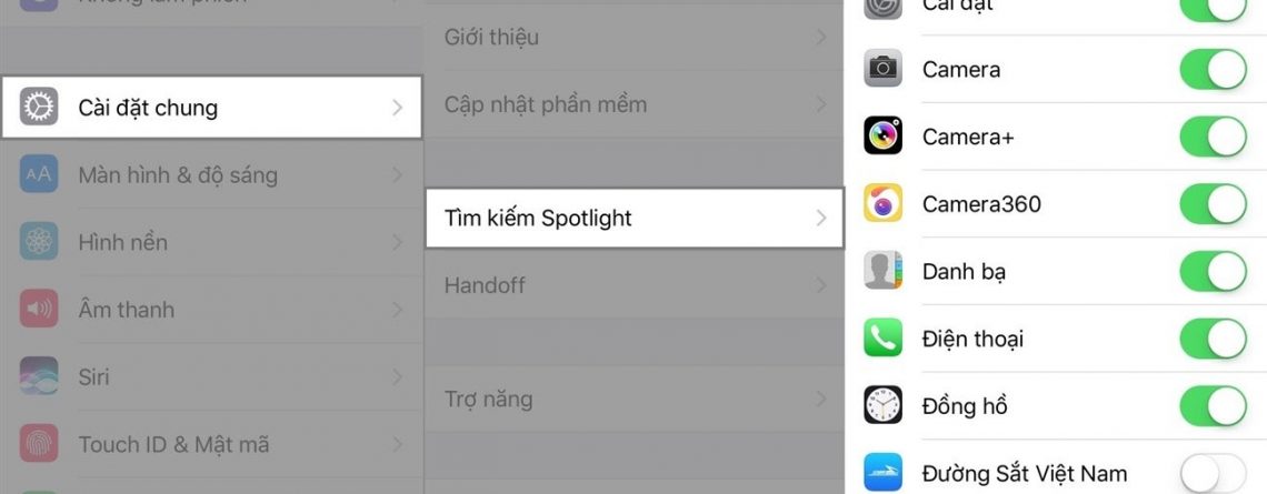 Ứng dụng tìm kiếm Spotlight