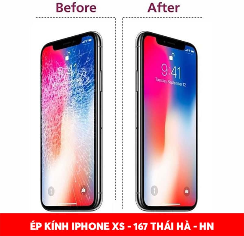 Ép kính iPhone Xs Hà Nội