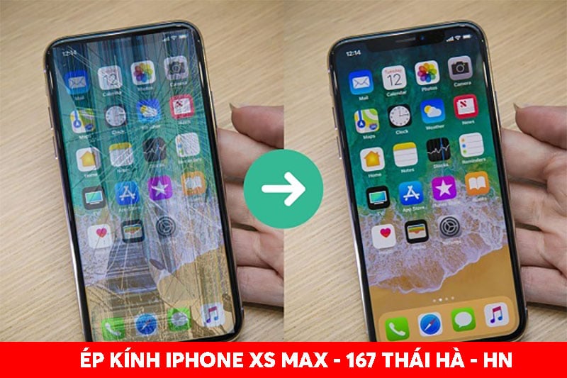 Ép kính iPhone Xs Max Hà Nội